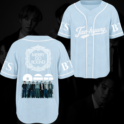 Merry Go Around BTS 2026 Arirang Baseball Jersey Gift For Fans