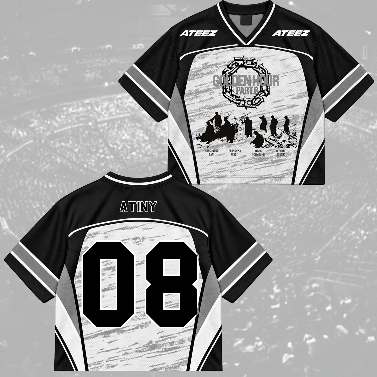 ATEEZ Golden Hour Part 5 Mixed Mesh Jersey Fan Edition (Bad)