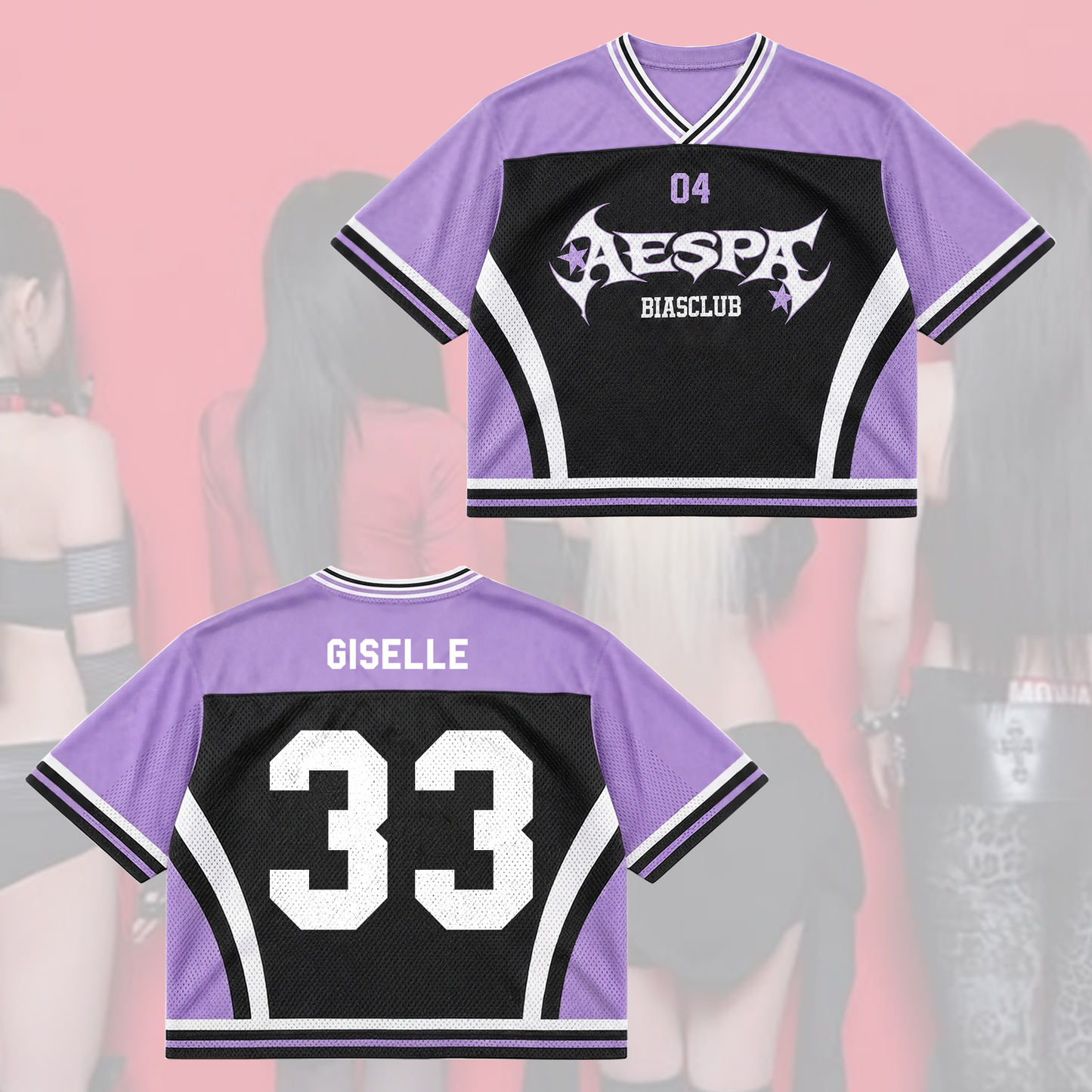 Ultraviolet Aespa Synk Complexity Tour Mixed Mesh Jersey Gift For Fans