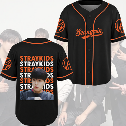 Stray Kids Dynamic Meme Concept Baseball Jersey STAY Aesthetic Humor Gifts For Fans