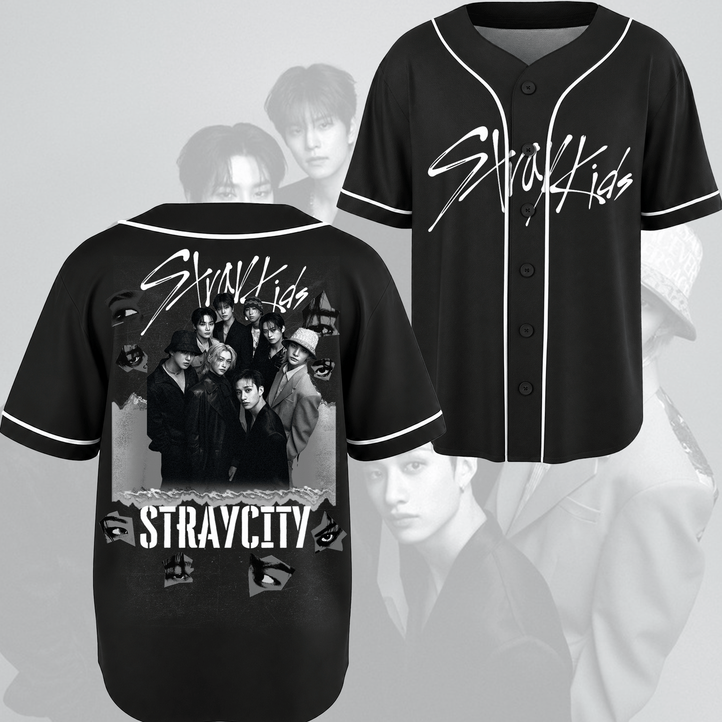 Kinetic Stray City Stray Kids  Tour Baseball Jersey Gift For Fans