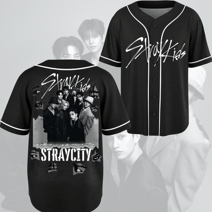 Kinetic Stray City Stray Kids  Tour Baseball Jersey Gift For Fans