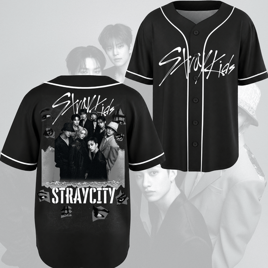Kinetic Stray City Stray Kids  Tour Baseball Jersey Gift For Fans