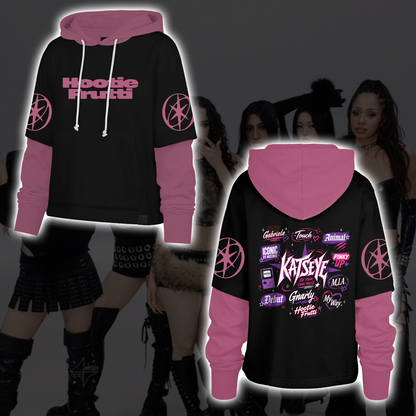 KATSEYE Album Merch Shortstop Hoodie Hootie Frutti Kpop Hoodie Fan Gifts