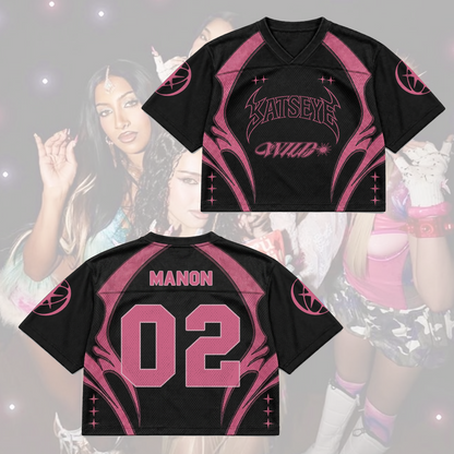Hot Pink Katseye The Wildworld Tour  Mixed Mesh Jersey Gift For Fans