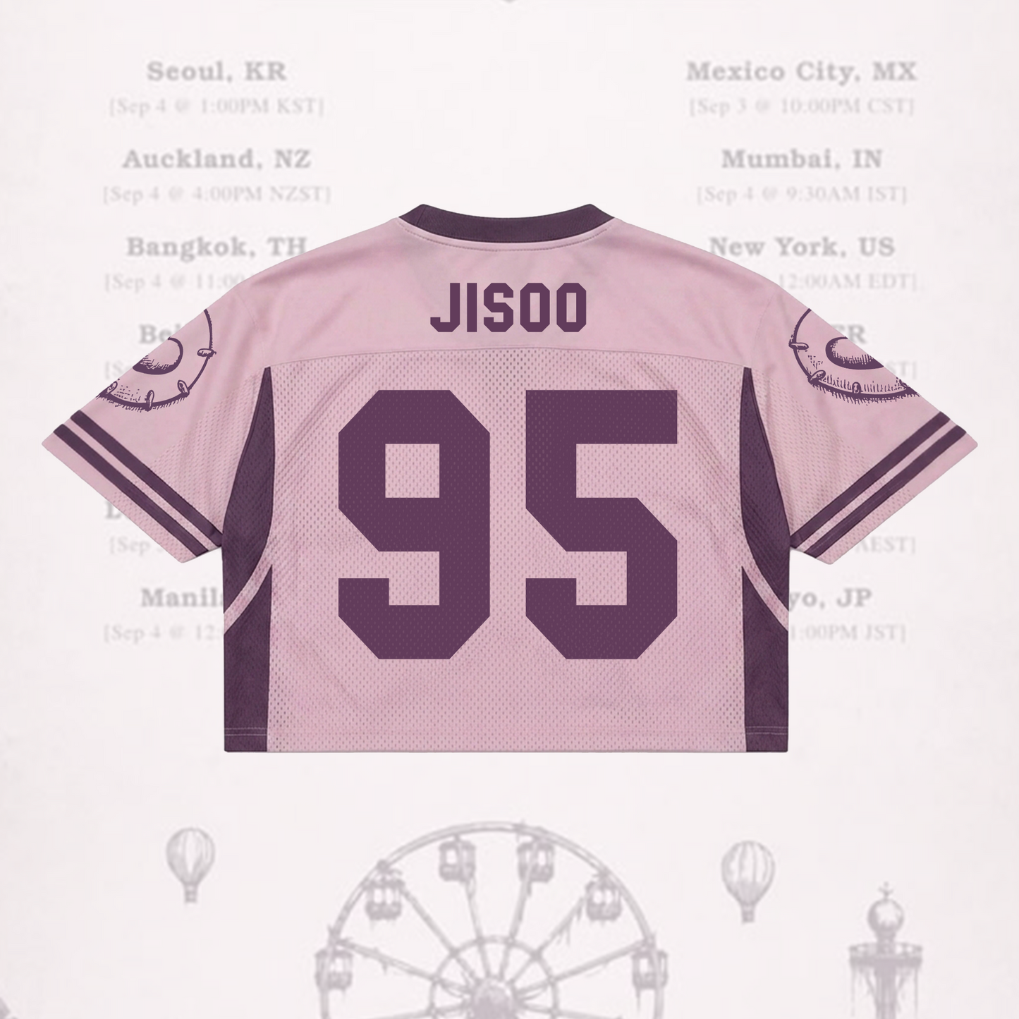 Sporty Jisoo Click Album Mixed Mesh Jersey BLACKPINK Fan Gift for Blink