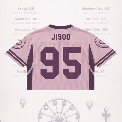 Sporty Jisoo Click Album Mixed Mesh Jersey BLACKPINK Fan Gift for Blink