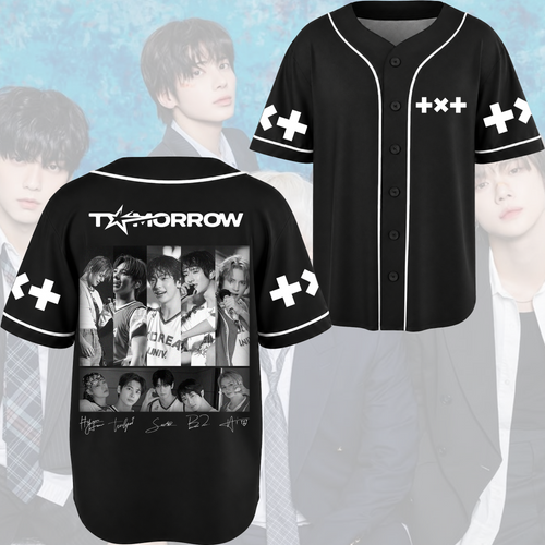 Mega Tomorrow x Together Concert Tour Baseball Jersey Fan Editon
