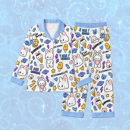 Stray Kids Spooky Stay Day Skzoo Schlafanzug-Set Geschenk für Fans
