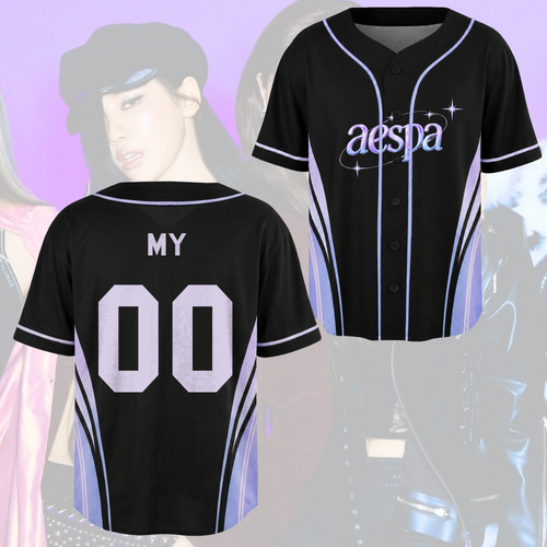 Ethereal Aespa Synk Complexity Tour Baseball Jersey Gift For Fans