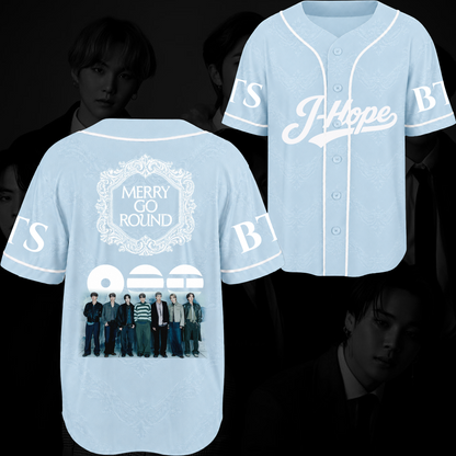 Merry Go Around BTS 2026 Arirang Baseball Jersey Gift For Fans