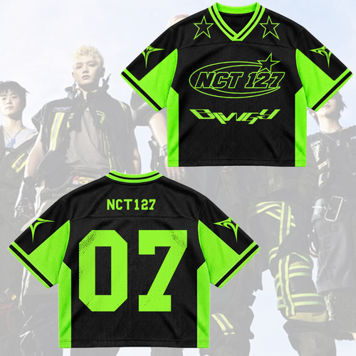 NCT 127 00 Blingy Album Futuristic Cyber Mixed Mesh Jersey Gift For Fans