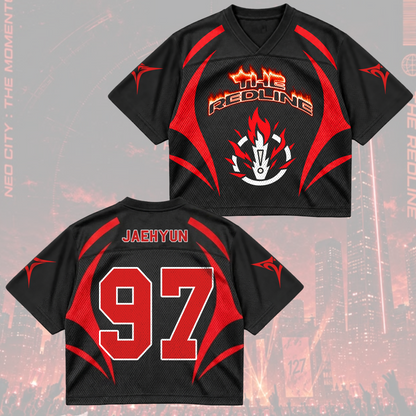 NCT 127 The Redline Tour Jaehyun Taeyong Mixed Mesh Jersey Fan Gifts