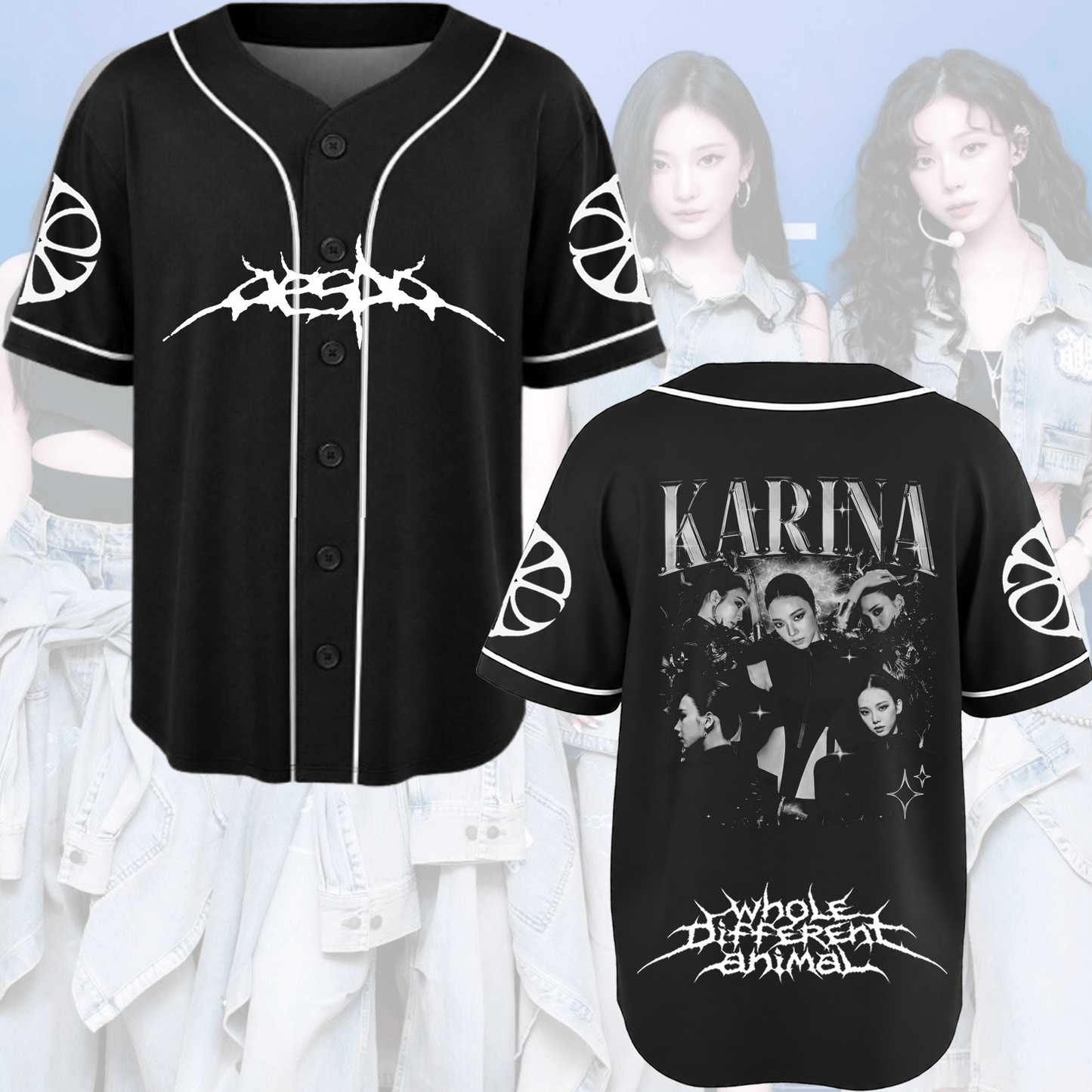 Sinister Aespa Lemonade Album Baseball Jersey Fan Edition
