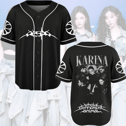 Sinister Aespa Lemonade Album Baseball Jersey Fan Edition