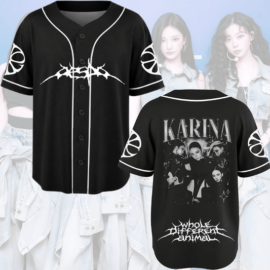 Sinister Aespa Lemonade Album Baseball Jersey Fan Edition