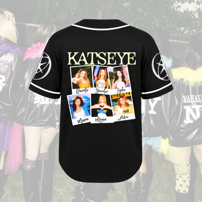 Katseye The Wild Tour Polaroid Vintage Baseball Jersey Gift for Fans