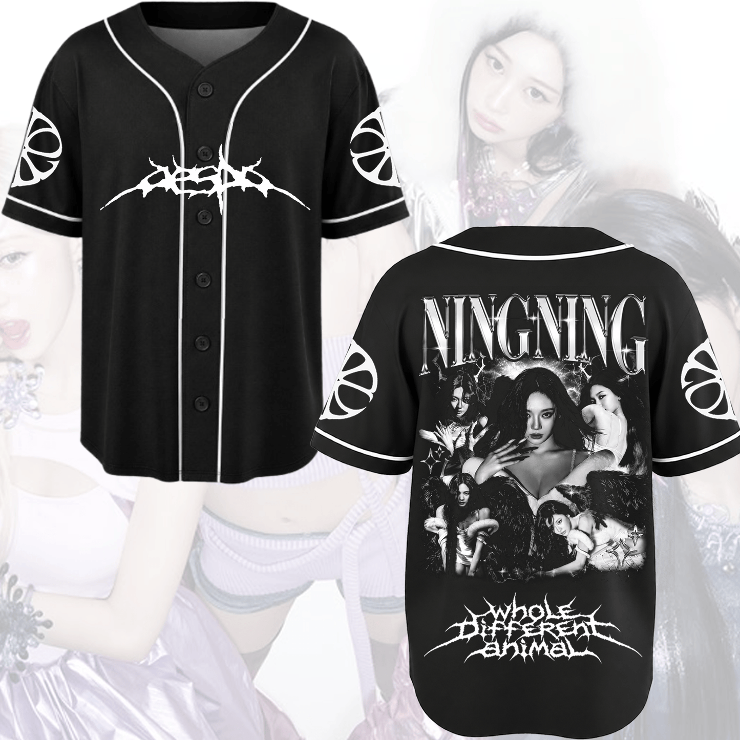 Sinister Aespa Lemonade Album Baseball Jersey Fan Edition