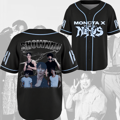 Monsta X World Tour  The X Nexus Baseball Jersey Fan Edition