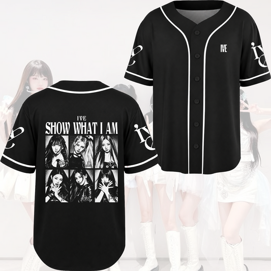 IVE Show What I Am Tour Baseball Jersey Kpop Portrait Photo Gift For Fans