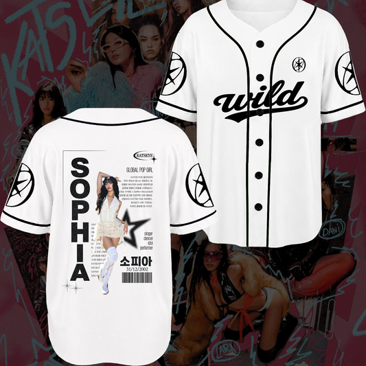 KATSEYE Chronicles The Wildworld Tour Baseball Jersey Fan Edtion