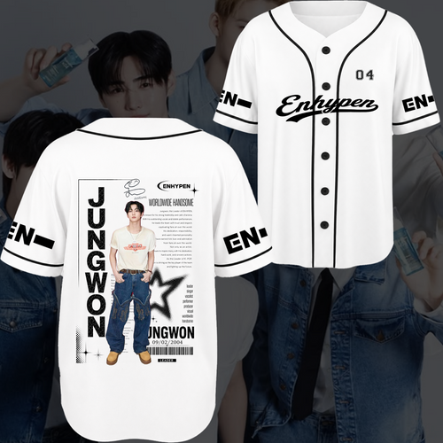 Enhypen Chronicles Blood Saga World Tour Baseball Jersey Engene Fan Gifts