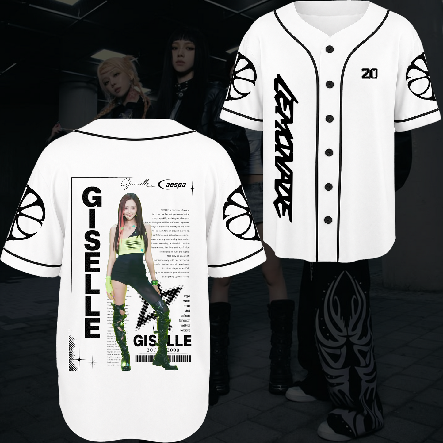 Aespa Chronicles Lemonade Baseball Jersey Gift For Fans