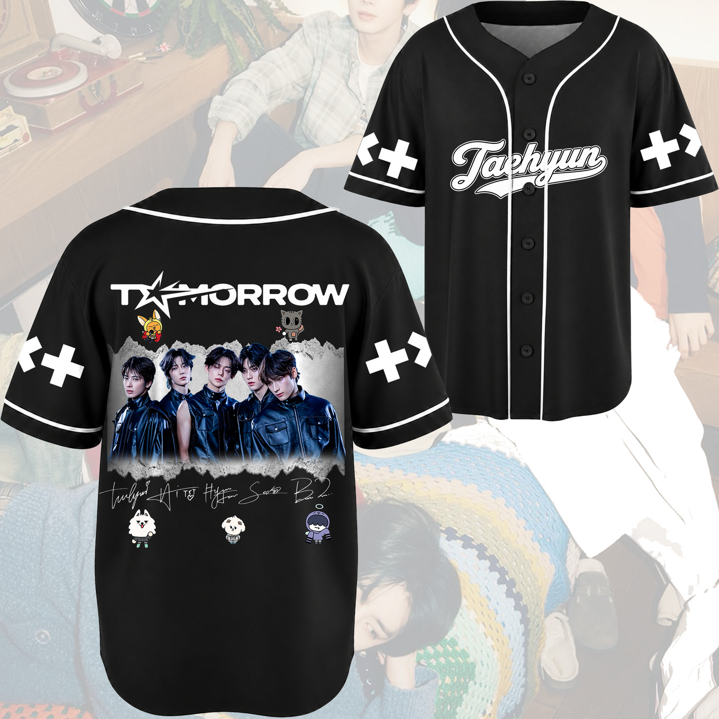 TXT Tomorrow Signature Baseball Jersey Fan Edition