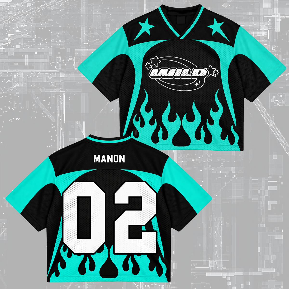 Epic Wild Eyekons Club All Members Heavy Metal Mixed Mesh Jersey For Eyekons
