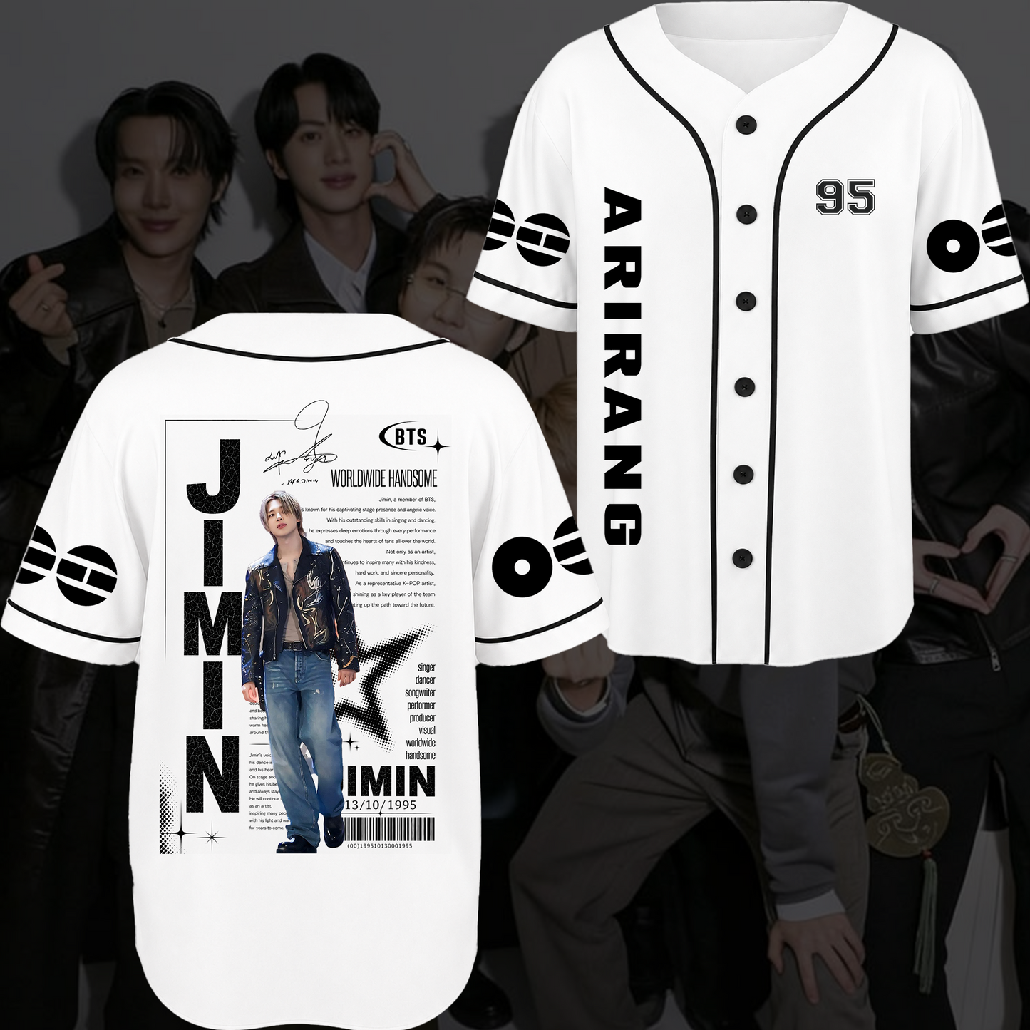 Chronicles Bangtan Arirang World Tour Baseball Jersey Gift For Fans