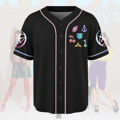 United Paths Katseye Tour OT6 Forever Baseball Jersey Fan Edition