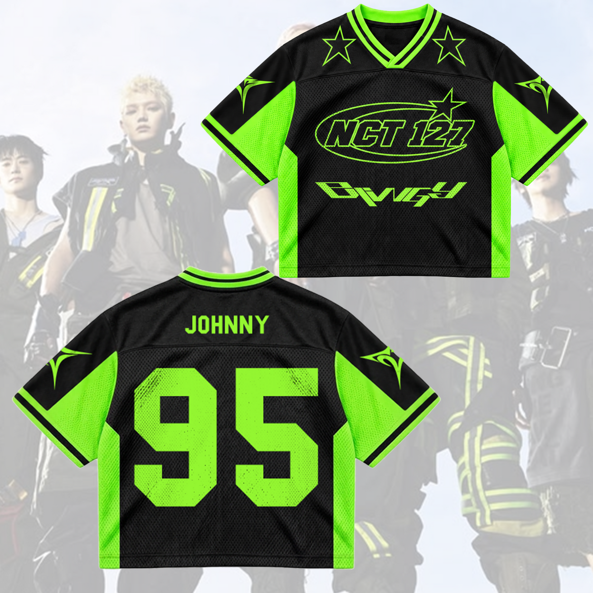 NCT 127 00 Blingy Album Futuristic Cyber Mixed Mesh Jersey Gift For Fans