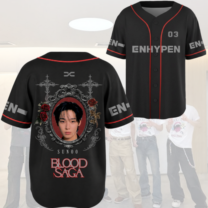 Immortal Mirror Enhypen Blood Saga World Tour Baseball Jersey Gift For Fans