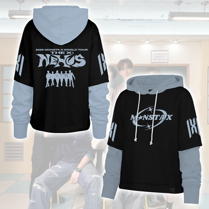 Monsta X  World Tour The X Nexus Shortstop Hoodie Gift For Fans