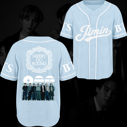 Merry Go Around BTS 2026 Arirang Baseball Jersey Gift For Fans