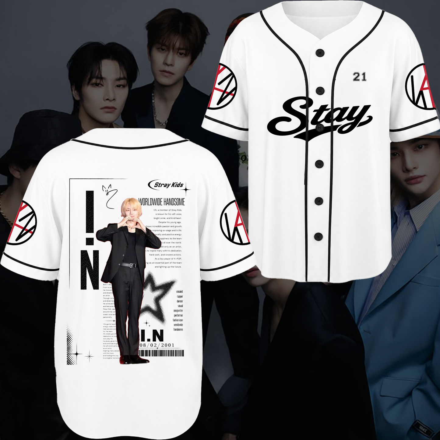 Stray Kids Stay Chronicles Baseball Jersey Gift For Fans