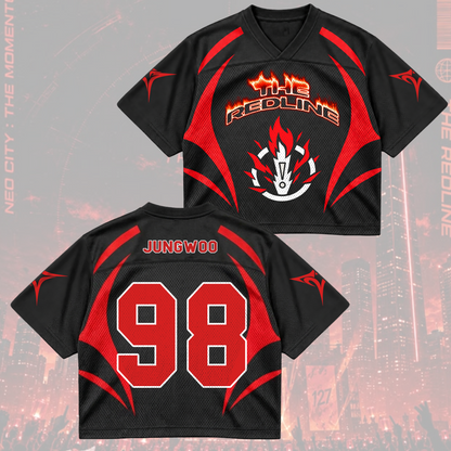 NCT 127 The Redline Tour Jaehyun Taeyong Mixed Mesh Jersey Fan Gifts