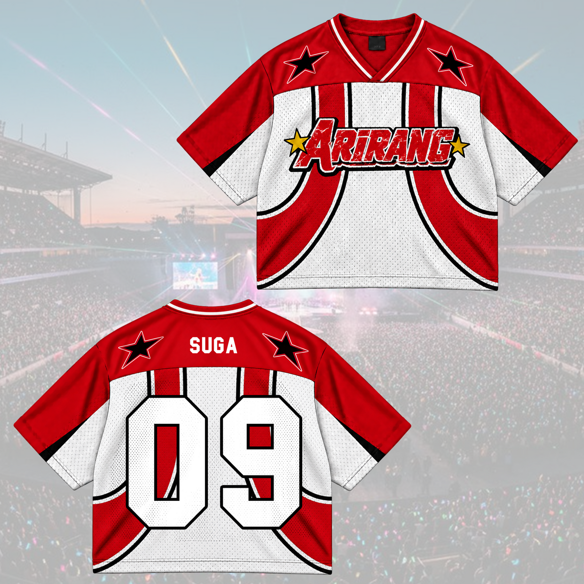 Arirang Army Club All Members Retro Americana Mixed Mesh Jersey For Fans