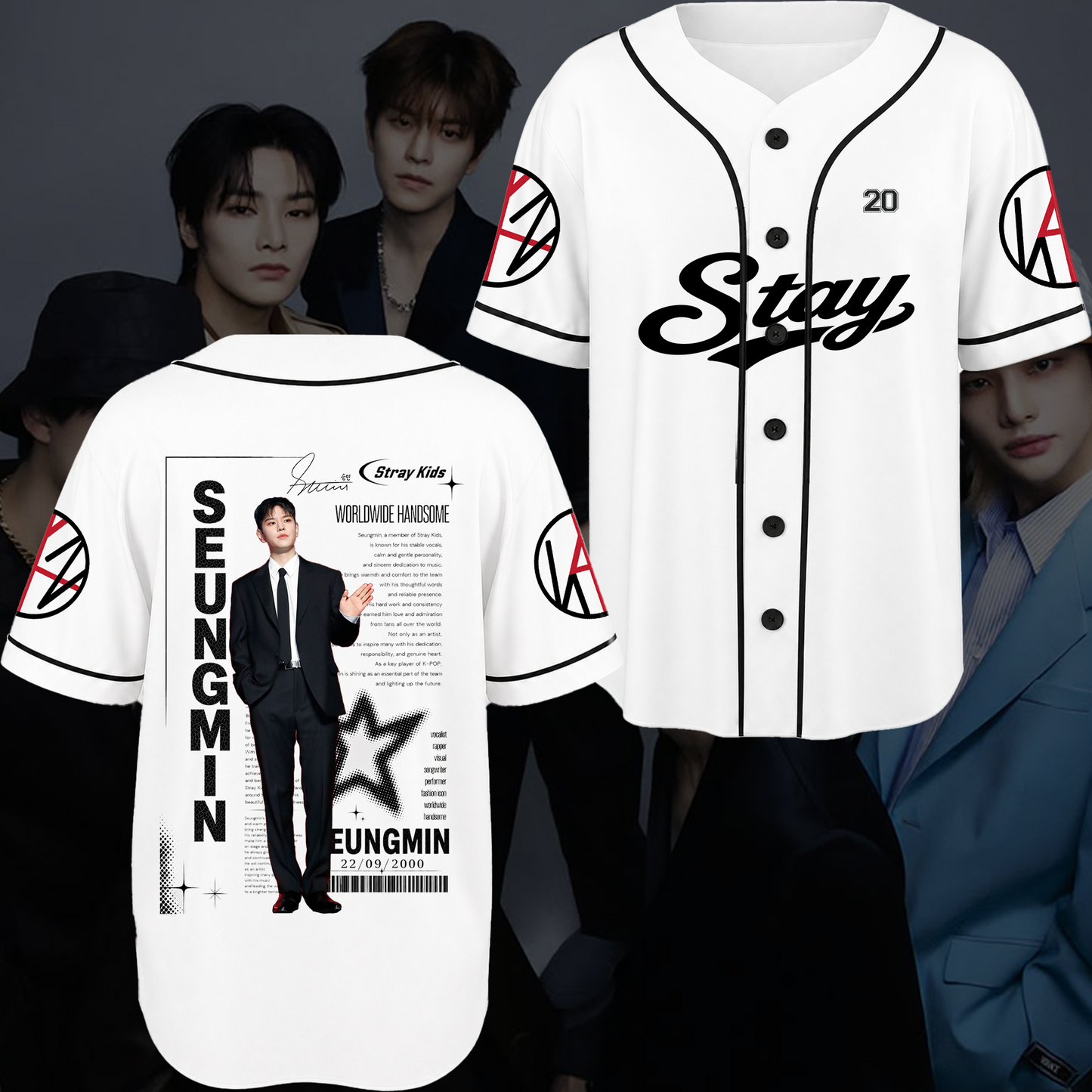 Stray Kids Stay Chronicles Baseball Jersey Gift For Fans
