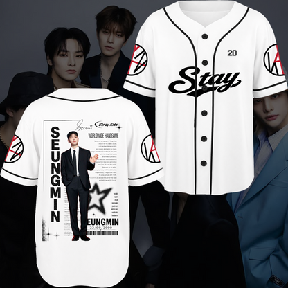 Stray Kids Stay Chronicles Baseball Jersey Gift For Fans