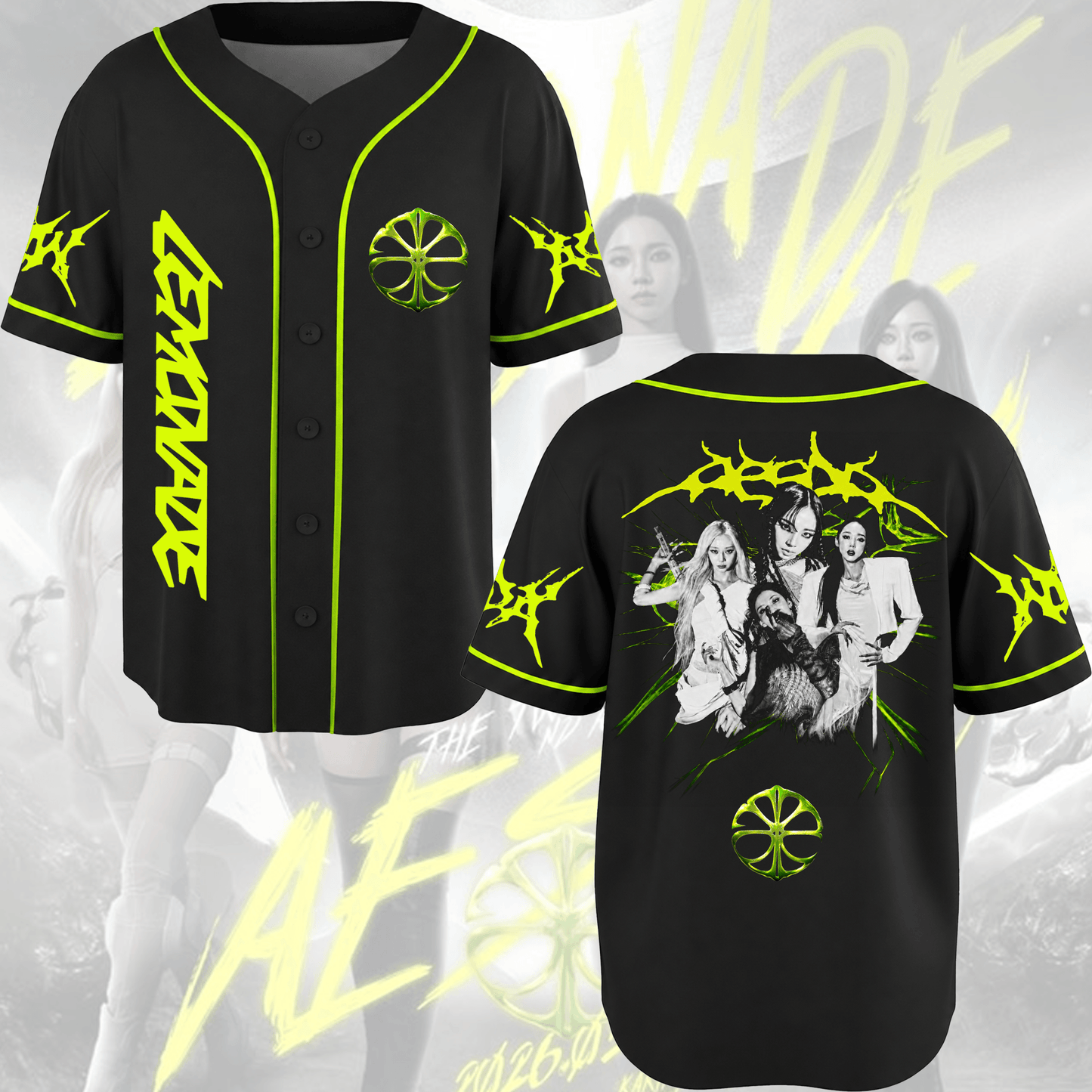 Aggressive Aespa WDA Lemonade Album Baseball Jersey