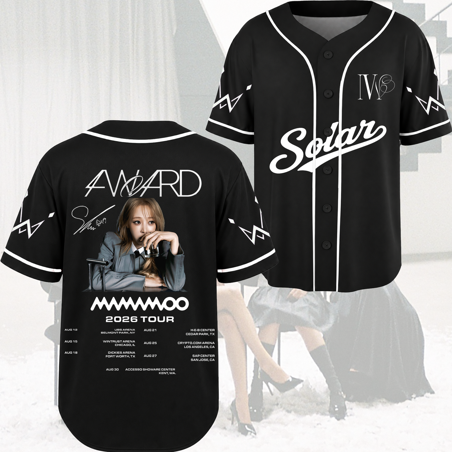 Elegance Mamamoo  4ward World Tour Baseball Jersey Gift For Fans