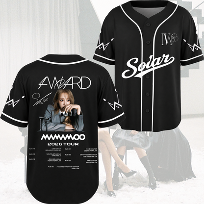 Elegance Mamamoo  4ward World Tour Baseball Jersey Gift For Fans