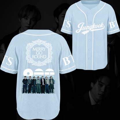 Merry Go Around BTS 2026 Arirang Baseball Jersey Gift For Fans