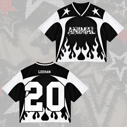 Fierce Animal Onedoor Club All Members Cyber Grunge Mixed Mesh Jersey For Onedoor