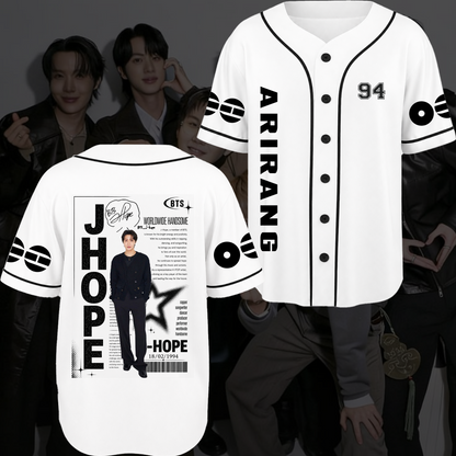Chronicles Bangtan Arirang World Tour Baseball Jersey Gift For Fans