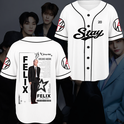 Stray Kids Stay Chronicles Baseball Jersey Gift For Fans