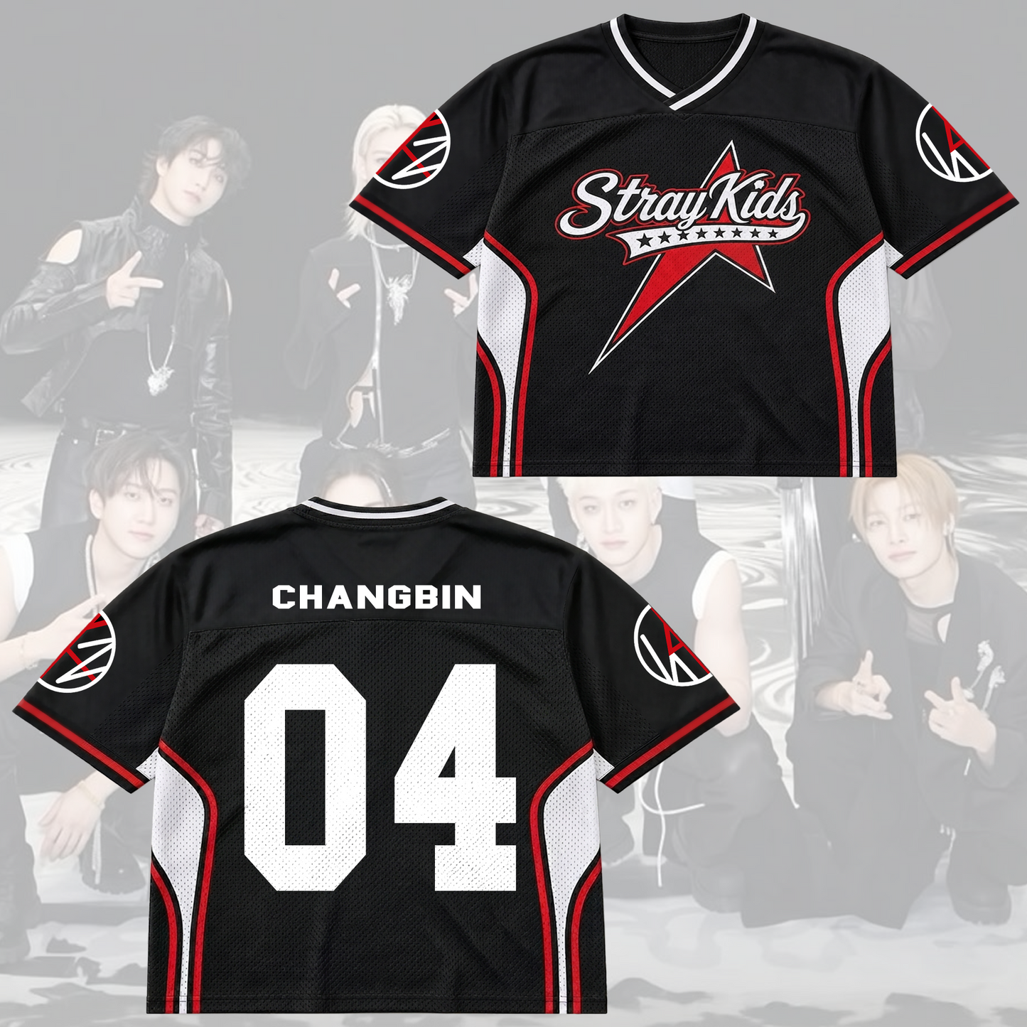 Sporty Stray Kids This That Mixed Mesh Jersey Gift For Stay