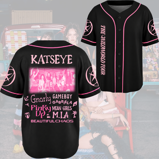 Pinky Up Katseye The Wildworld Tour Baseball Jersey