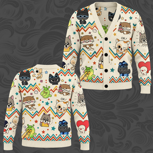 KATSEYE Dream Academy Freizeit-Cardigan als Geschenk für Fans